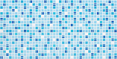 Декоративная панель 0.96*0,48 "Мозайка стандарт голубая"